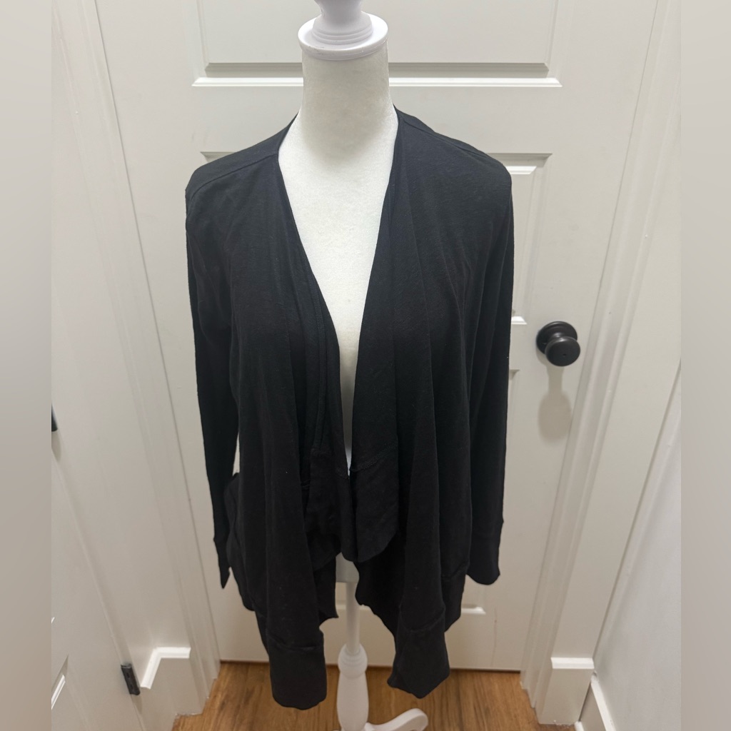 Nwt. Calypso St. Barth. Stolka Linen Cardigan. Black Size Small.